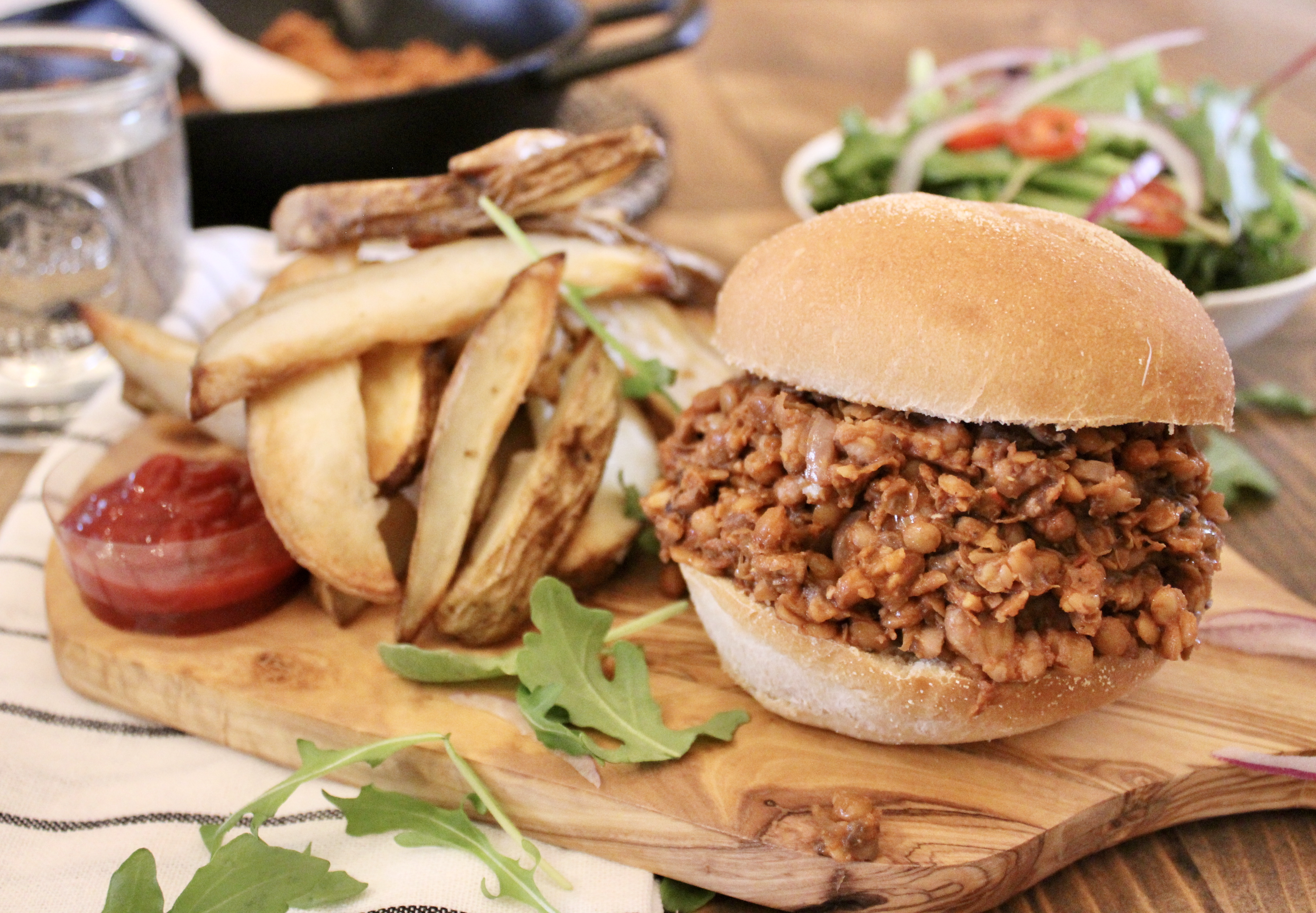 Sloppy Joe’s and Steak Fries