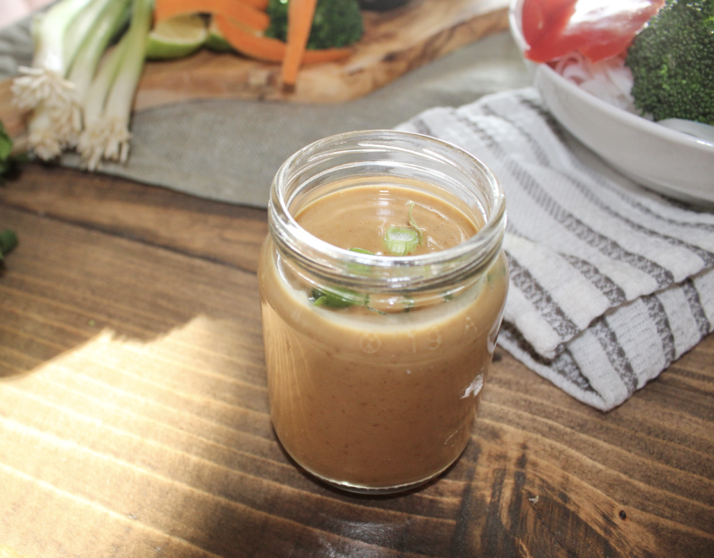 peanut sauce for peanut noodle bowl