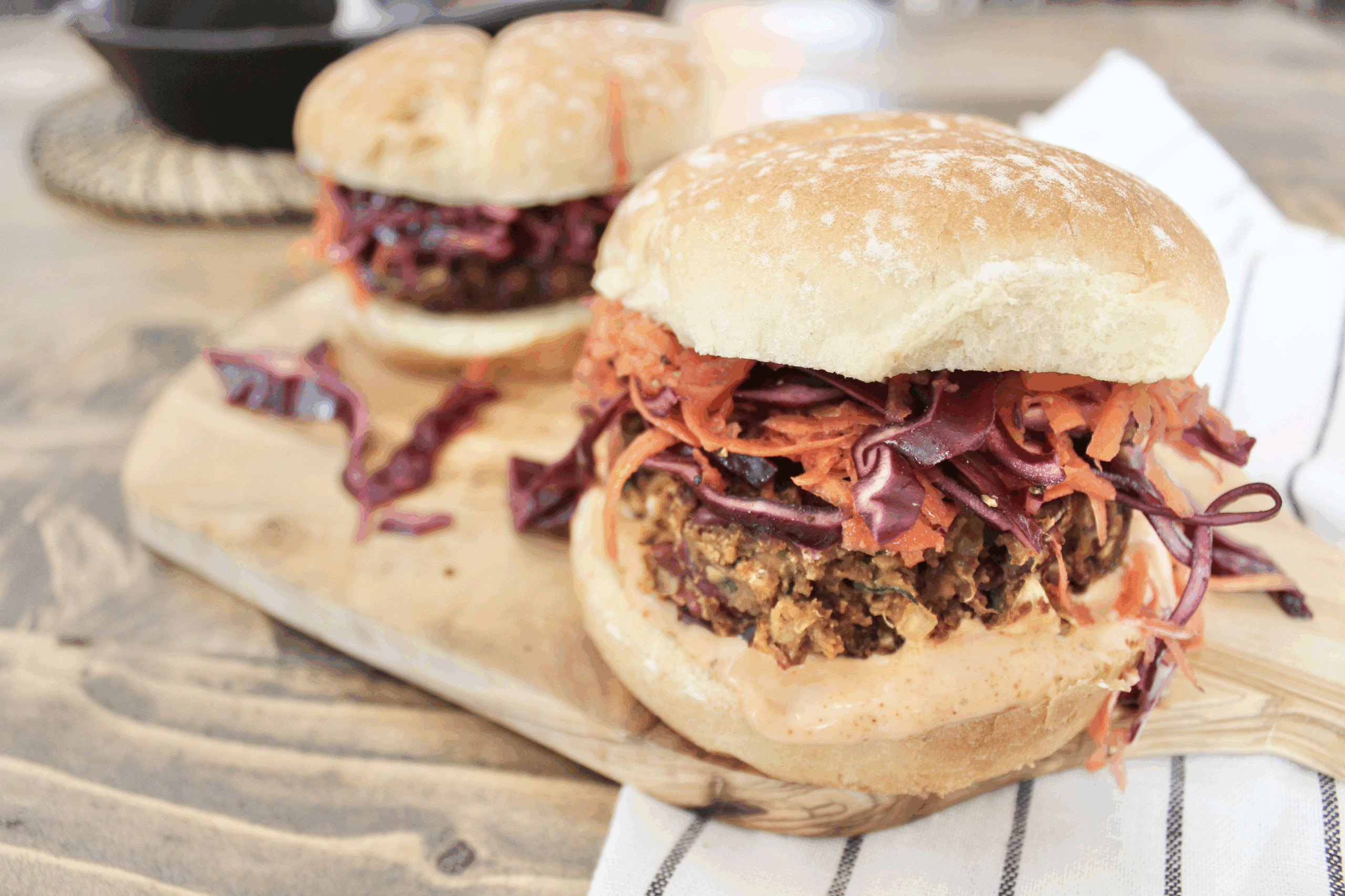 Zucchini Bean Burgers